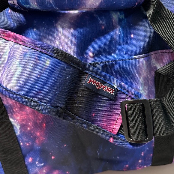 JanSport SuperBreak Away Duffel Bag 40L Space Dust Galaxy Purple NWT - Picture 6 of 7